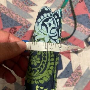 Vera Bradley Blue and Green Crossbody Bag